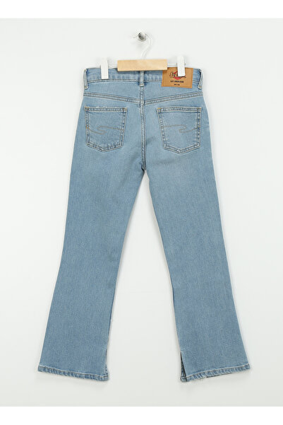 Lee Cooper FLARE EASTER BLUE Normal Bel Mavi Kız Çocuk Denim Pantolon 242 LCG 121007