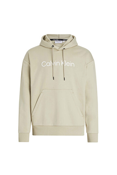 Calvin Klein Green Men's Hooded Collar Slim Fit Sweatshirt K10K111345Leb
