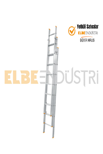 ELBE 3*2,5 Metre Sürgülü Alüminyum Merdiven