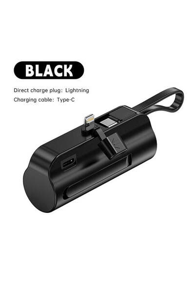 fulina Portable Power Bank, 5000mAh Portable Dual Port Charger with Neck Strap and Phone Stand, Suitable fo