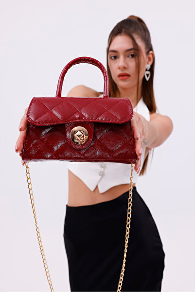 CELESTIAL COLLECTION Diana Bordo Zincirli Kapitone Çanta