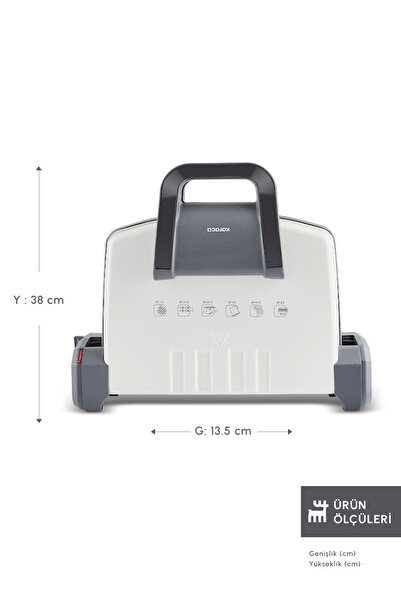 Karaca Swiss Izgara ve Tost Makinesi 1800 W 4 Dilim Kapasiteli