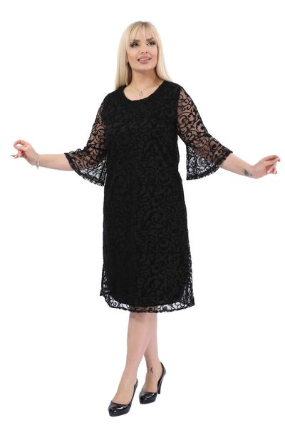 modayız Βραδινό φόρεμα Spanish Sleeve Plus Size 19a-2001