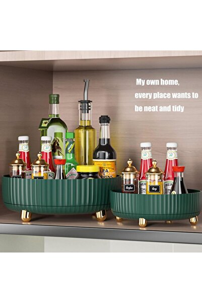 fulina Makeup and Perfume Storage Box, 360 Degree Rotating Dressing Table Storage Tray, 11 Inch (about 27.9