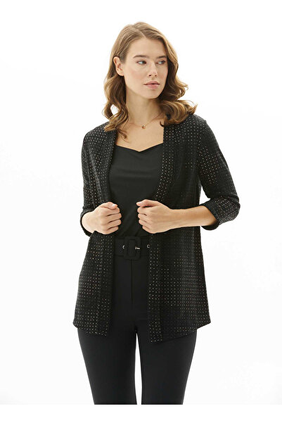 Selen Siyah Kadın Hırka 23KSL4063