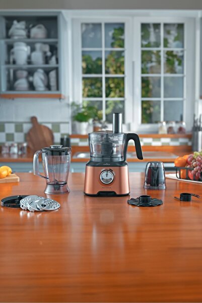 Karaca Mastermaid Power Multifunctional 10 In 1 Bronzy Food Processor, Blender Set 2000w