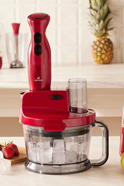 Karaca Blender Seti Pro-multimax Mutfak Robotu/Blender Seti Red 2000 W 6267seri