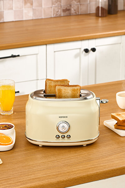 Karaca Retro Ekmek Kızartma Makinesi Krem