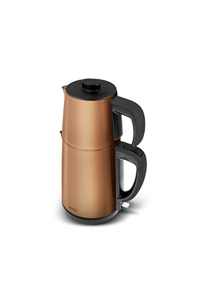 Karaca Gastro Dem 2 in 1 Steel Inox Tea Machine and Water Heater Copper
