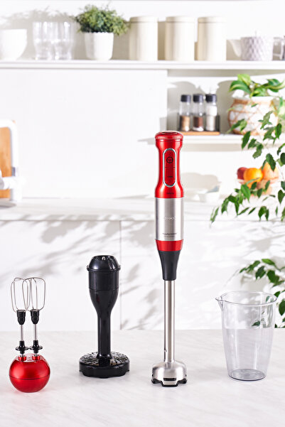 Karaca Mastermaid Prosteel Hand Blender Imperial Red Inox 1500 W