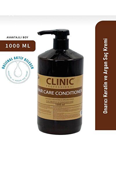 CLINIC PYROO Onarıcı Keratin Ve Argan Içerikli Durulanabilir Saç Bakım Kremi ...