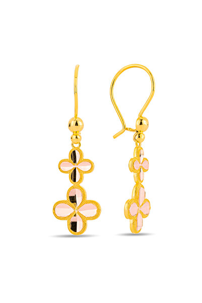 Çgk Çiğdem Gürel Kuyumculuk Ajda Yonca Sallantılı Altın Küpe