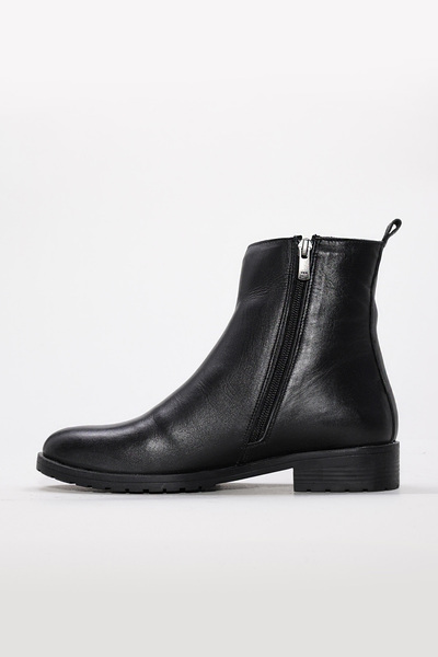 FAST STEP Hakiki Deri Kürklü Kadın Kalın Taban Bot 257KZA630