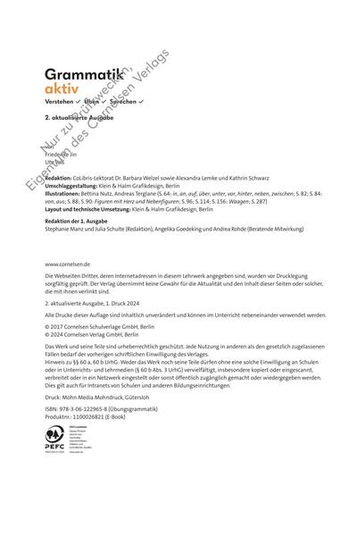 Cornelsen Grammatik aktiv B2-C1 mit PagePlayer-App