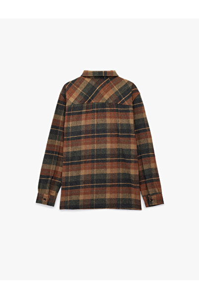 Koton Πουκάμισο Ξυλοκόπος με κλασικό γιακά με μακρύ μανίκι και κουμπιά