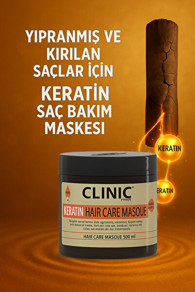 CLINIC PYROO Anti-Breakage and Anti-Wear Keratin Oil Hair Mask - 500 ml