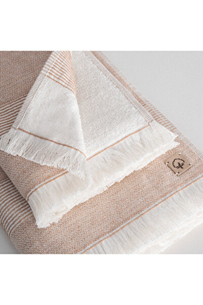 Ecocotton Hasna 3-х предметний набір рушників 100% органічна бавовна, льон, меланж Terra