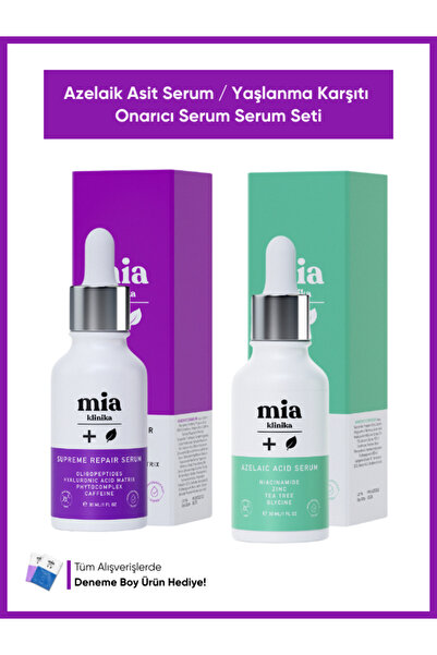 mia klinika Azelaik Asit ve Karşıtı Onarıcı Serum İkili Set