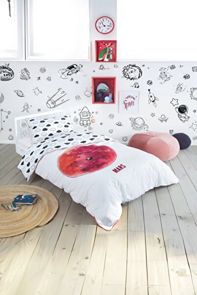 Hibboux طقم غطاء لحاف أطفال فاخر من القطن بنسبة 100% من Cosmic - Mars