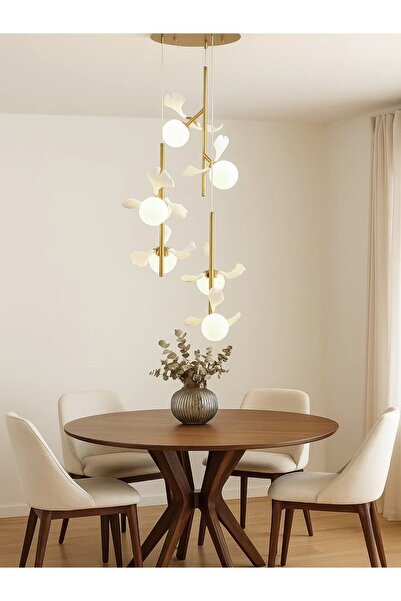 Özcan Aydınlatma Özcan Aydınlatma 2713-3A Ivy 3'Lü Yuvarlak Sarkıt Sarı