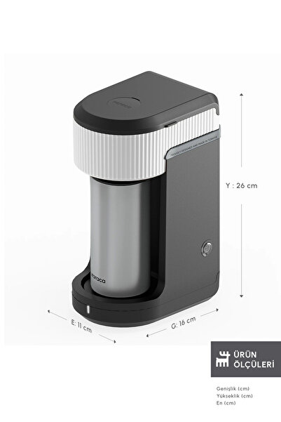 Karaca Mono Black Filtre Kahve Makinesi Starlight