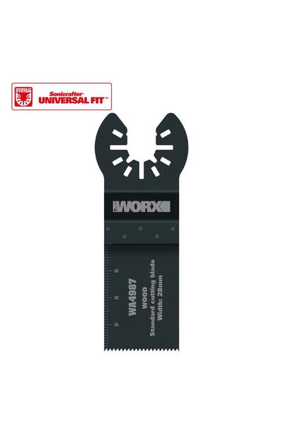 WORX WA4987 Çok Amaçlı Raspalama Makinası İçin 28x40mm Ahşap, Fiberglas, PVC Universal Kesme Bıçağı
