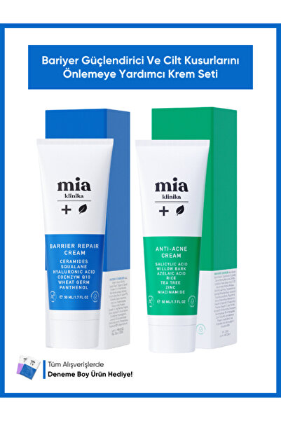 mia klinika Bariyer Onarıcı Ve Karşıtı Nemlendirici Krem Seti