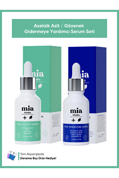 mia klinika Azelaik Asit ve Gözenek Gidermeye Yardımcı İkili Serum Seti