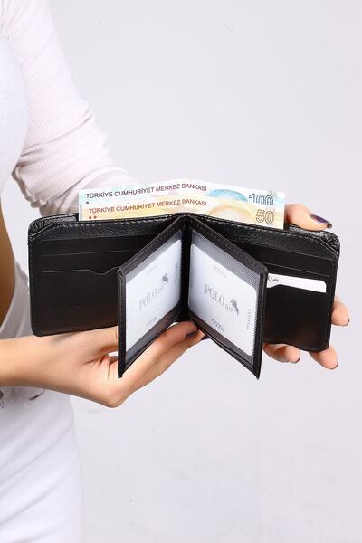 Polo Air Kemer Cüzdan Kartlık Anahtarlık Çakmak Hediyelik Kombin Siyah Set Sete-3012-chx