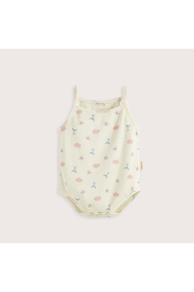 Chakra Magıc Sea Ip Askılı Body Ekru/Baskılı