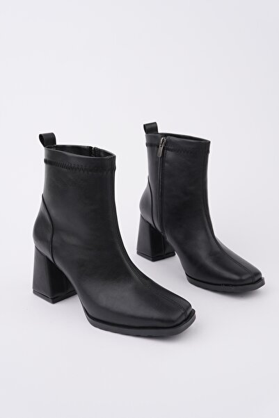 MUGGO LUCİE Жіночі черевики з круглим носком, товстим каблуком і застібкою-блискавкою