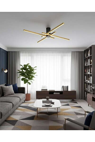 Özcan Aydınlatma Özcan Aydınlatma 3149-3-03 Merit B.4 Çubuklu Armatür SARI