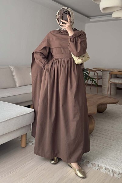 ZÜLAYS Ahuse Elbise Kahverengi