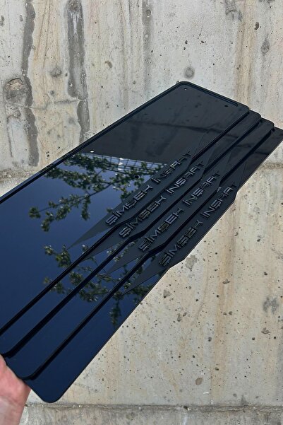 Pleksimanya Kişiye Özel Ful Pleksi Mat Siyah Plakalık