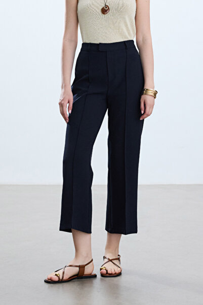 BE BLUE LACİVERT FLARE PANTOLON
