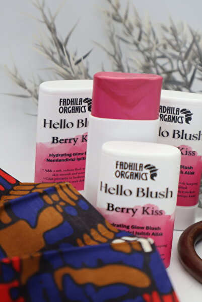 FADHILA ORGANICS Hello Blush Doğal Işıltılı Stick Allık - Berry Kiss