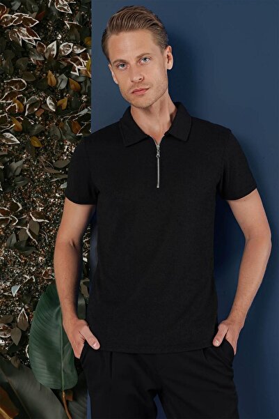 Efor TS 871 Slim Fit Siyah Spor T-Shirt