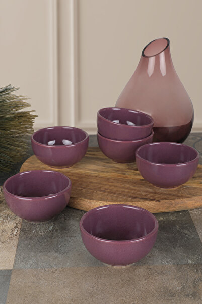 Keramika Purple Cloud Mini Snack Bowl / Sauce Bowl 8 Cm 6 Pieces