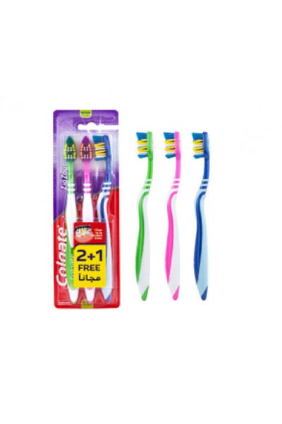 Colgate T/B ZIGZAG MEDIUM 2+1 مجانًا (3777)