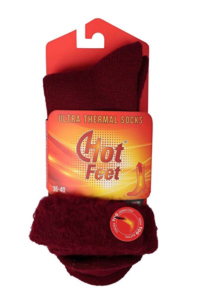 Bolero Claret Red Women's Winter Thermal Socks