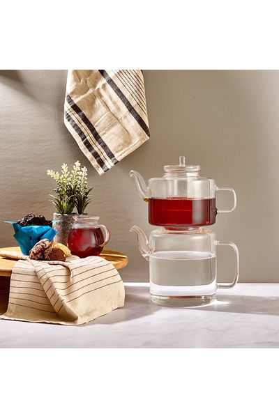 Perotti إبريق شاي من زجاج البوروسيليكات من توبي 1.1 لتر + 1.75 لتر 15948