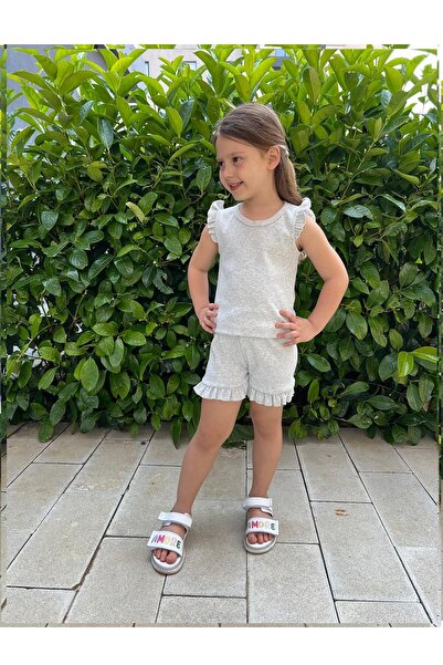 My Kids Wear Комплект шорти с волани за момиче