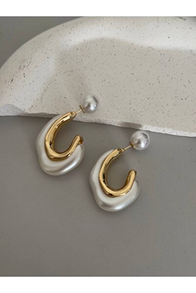 Luxiva Bijuteri Pearl Detailed Earrings