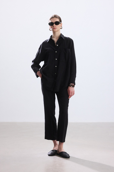 BE BLUE ΜΑΥΡΟ ΒΑΜΒΑΚΙ ΛΙΝΟ ΠΟΥΚΑΜΙΣΟ