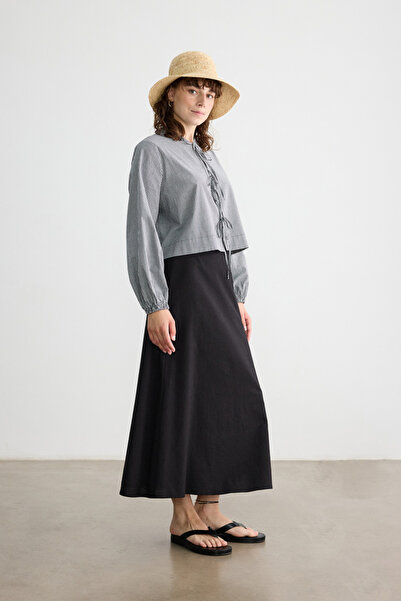 BE BLUE ΜΑΥΡΟ ΠΟΥΚΑΜΙΣΟ ΜΕ ΚΟΡΔΟΝΙΑ