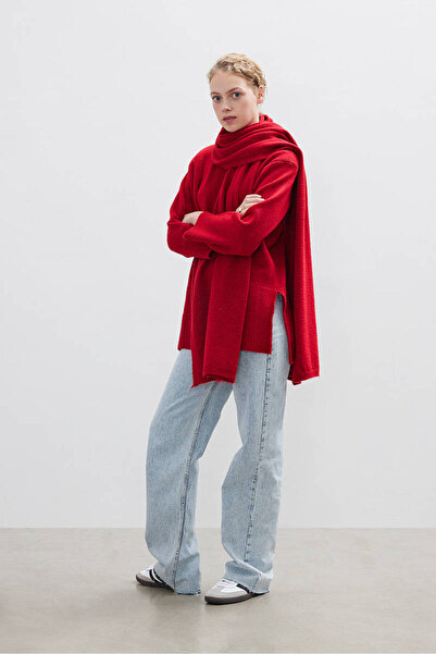 BE BLUE ESARFĂ MOALE ROȘIE