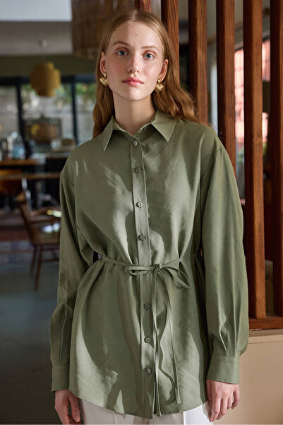 BE BLUE Water Green Vintage Modal Shirt