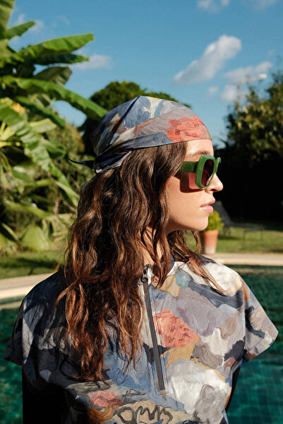 BE BLUE Μπαντάνα με μπλε μοτίβο