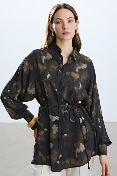 BE BLUE ΚΑΦΕ ΠΟΥΚΑΜΙΣΟ VINTAGE ΜΕ ΣΧΕΔΙΟ ΒΟΥΡΟΥΣΑ