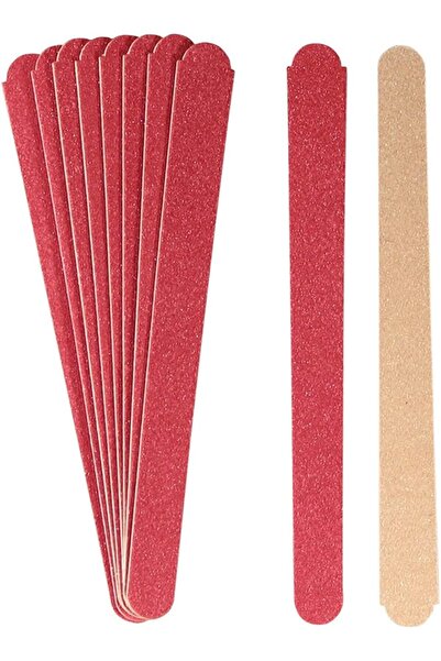 TİTANİA مبرد أظافر تيتانيا ايمري مزدوج الجوانب، جودة خشبية، 10 قطع